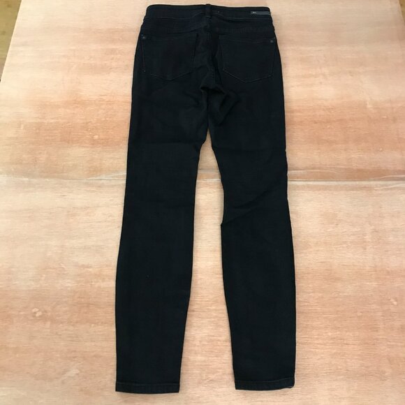 Pilcro and the Letterpress Anthropologie High Rise Skinny Jeans Women 26 Black - Picture 2 of 11